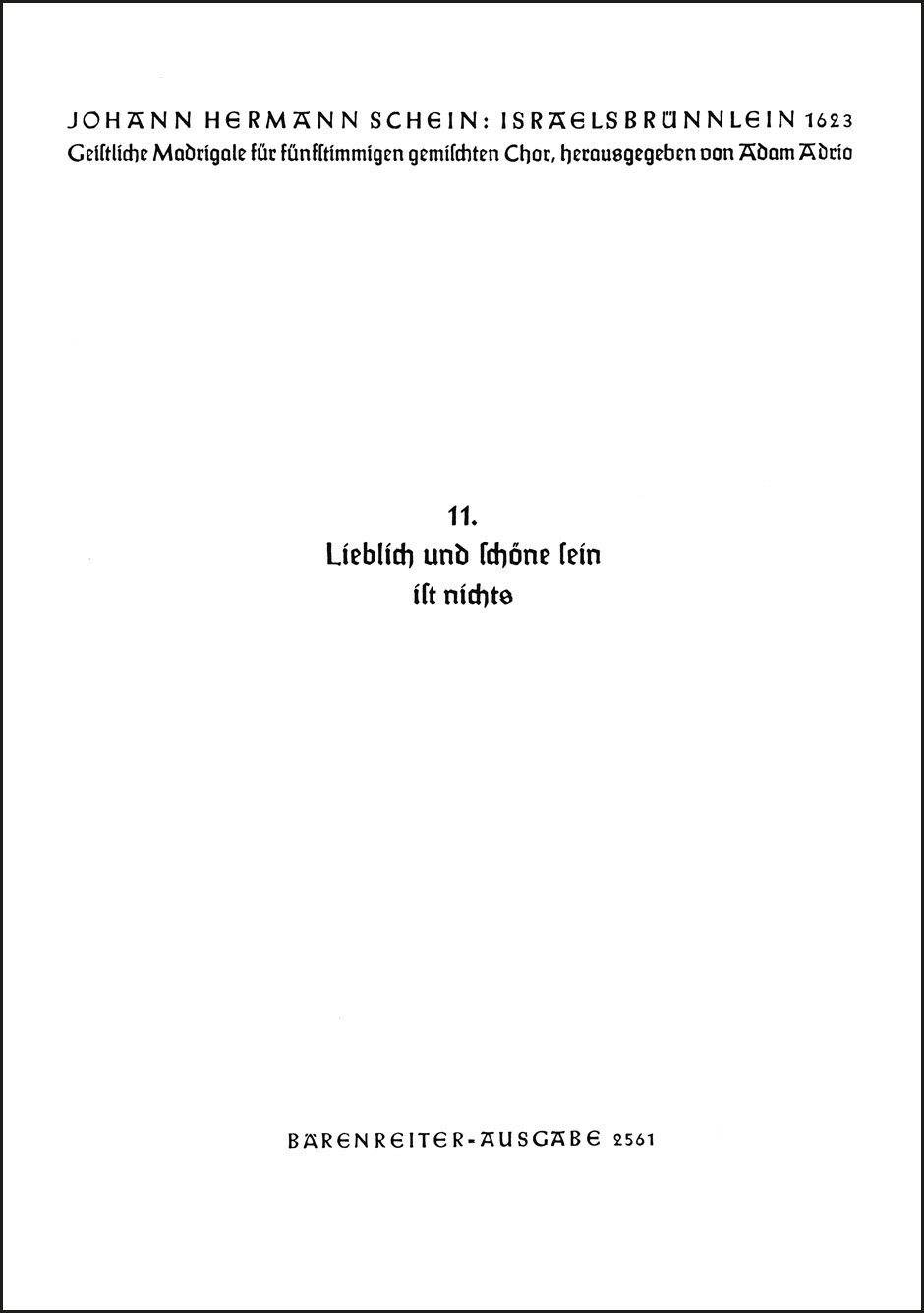 Vorderes Coverbild Lieblich und schöne sein ist nichts Nr. 11