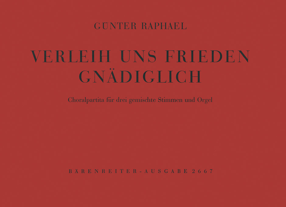 Vorderes Coverbild Verleih uns Frieden gnädiglich (1952)