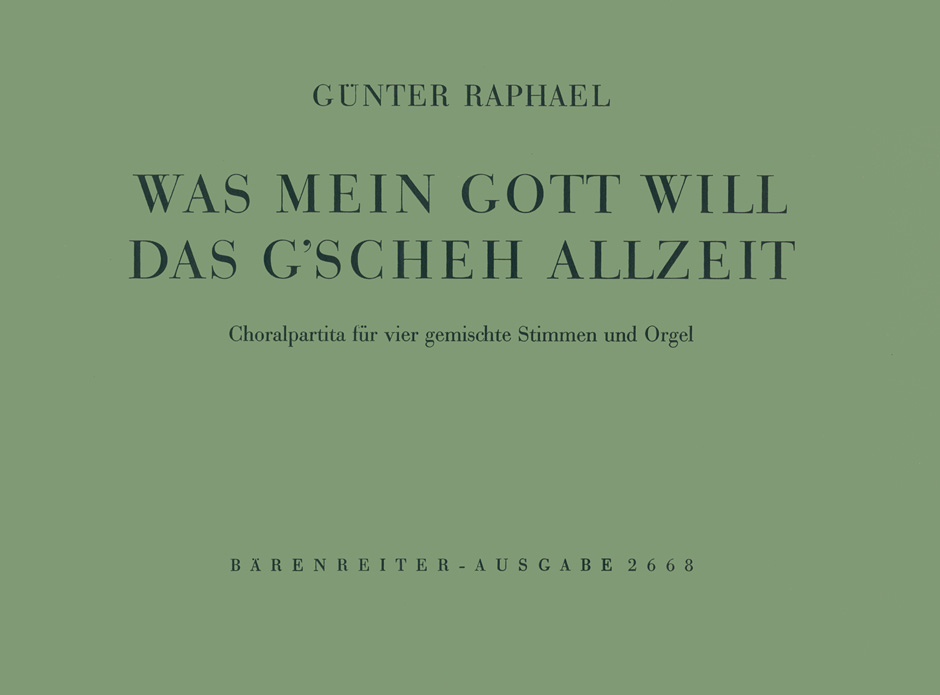 Vorderes Coverbild Was mein Gott will, das gescheh allzeit (1957)
