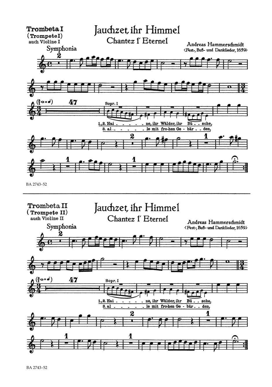 Vorderes Coverbild Jauchzet, ihr Himmel - Chantez l'Eternel