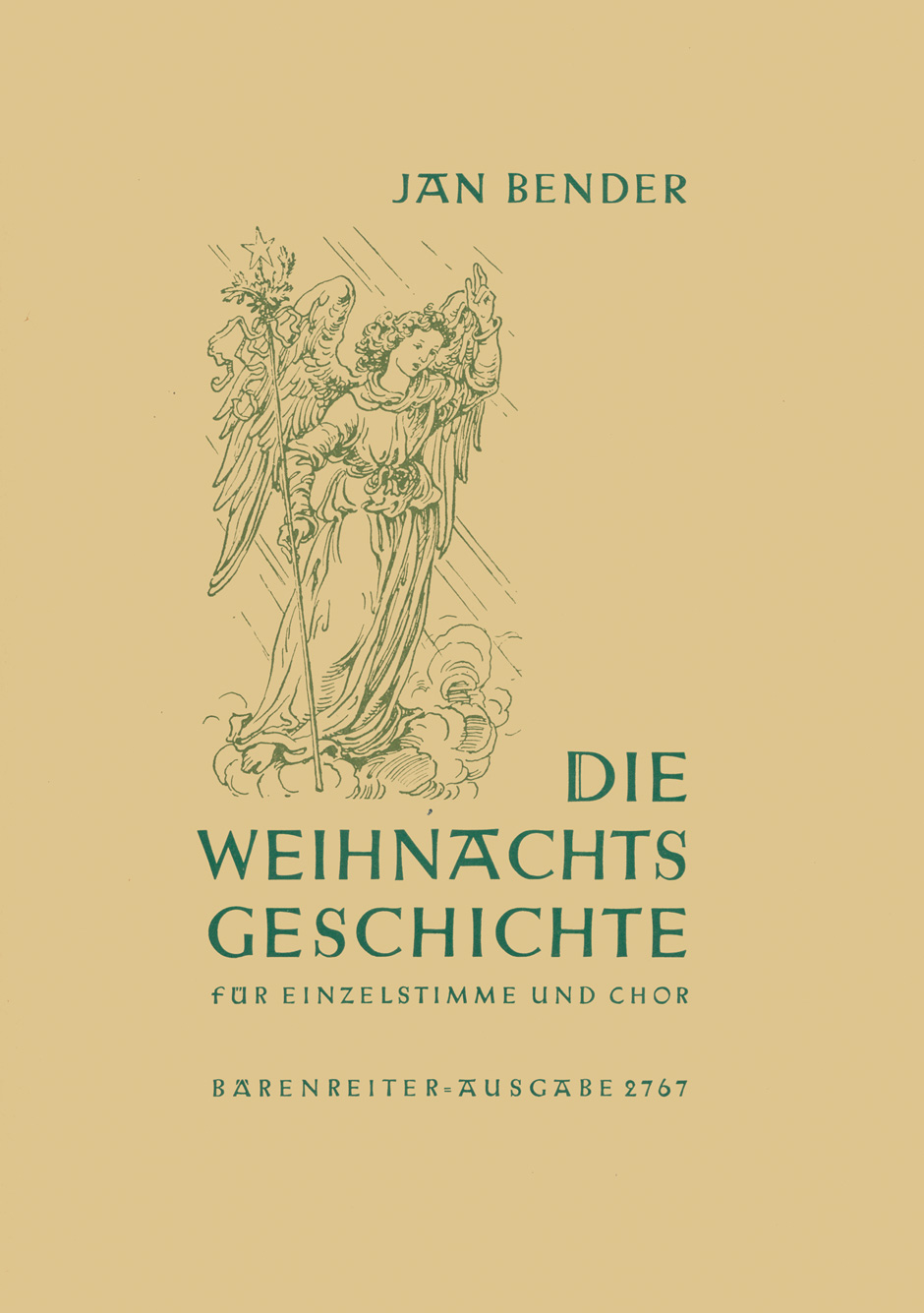 Vorderes Coverbild Die Weihnachtsgeschichte für Einzelstimme und Chor (1952)