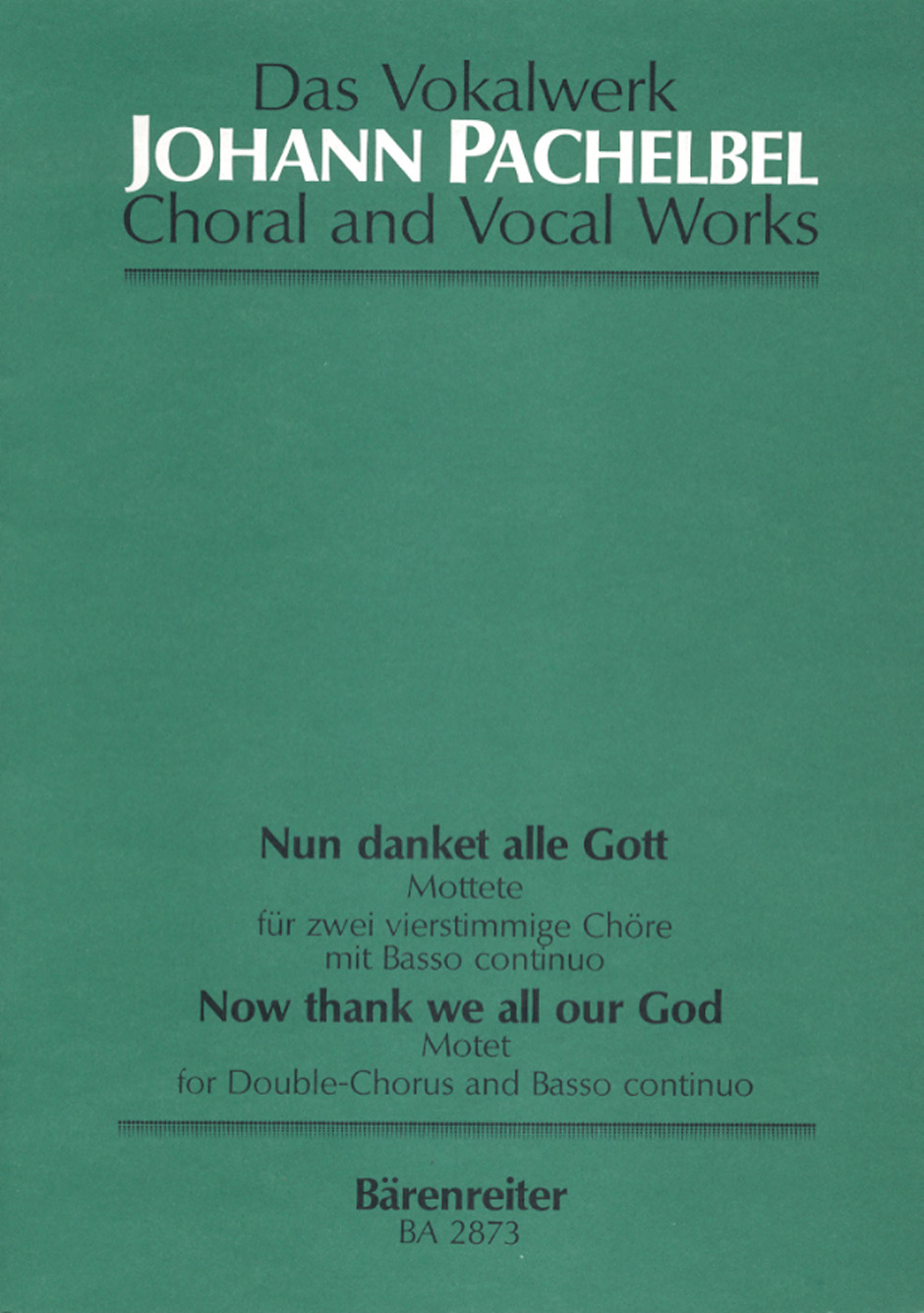 Vorderes Coverbild Nun danket alle Gott - Now thank we all our God