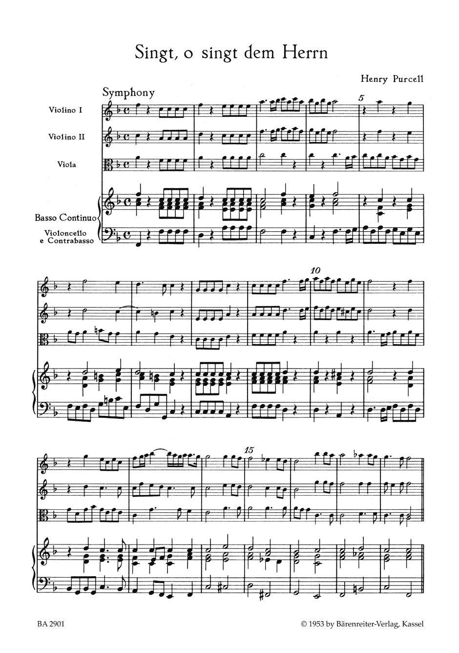 Anderes Coverbild Singt, o singt dem Herrn - O, sing unto the Lord für Soli, Chor und Orchester