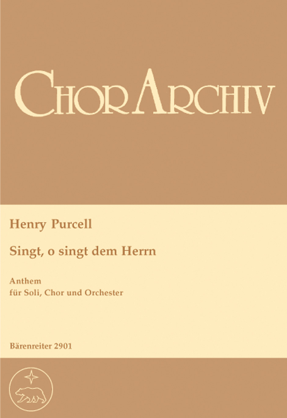 Vorderes Coverbild Singt, o singt dem Herrn - O, sing unto the Lord für Soli, Chor und Orchester
