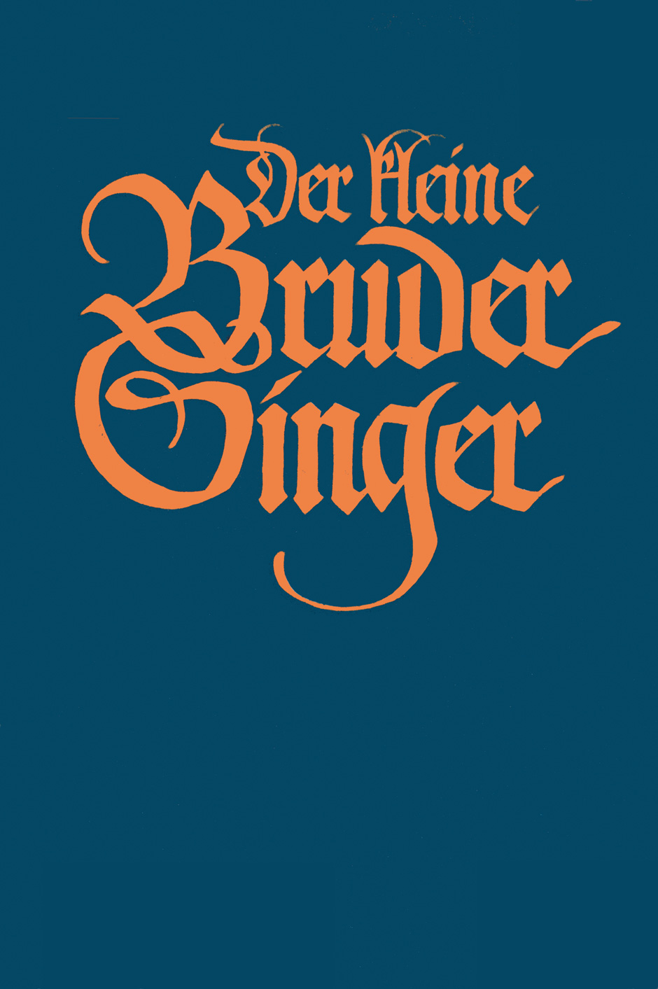 Vorderes Coverbild Der kleine Bruder Singer