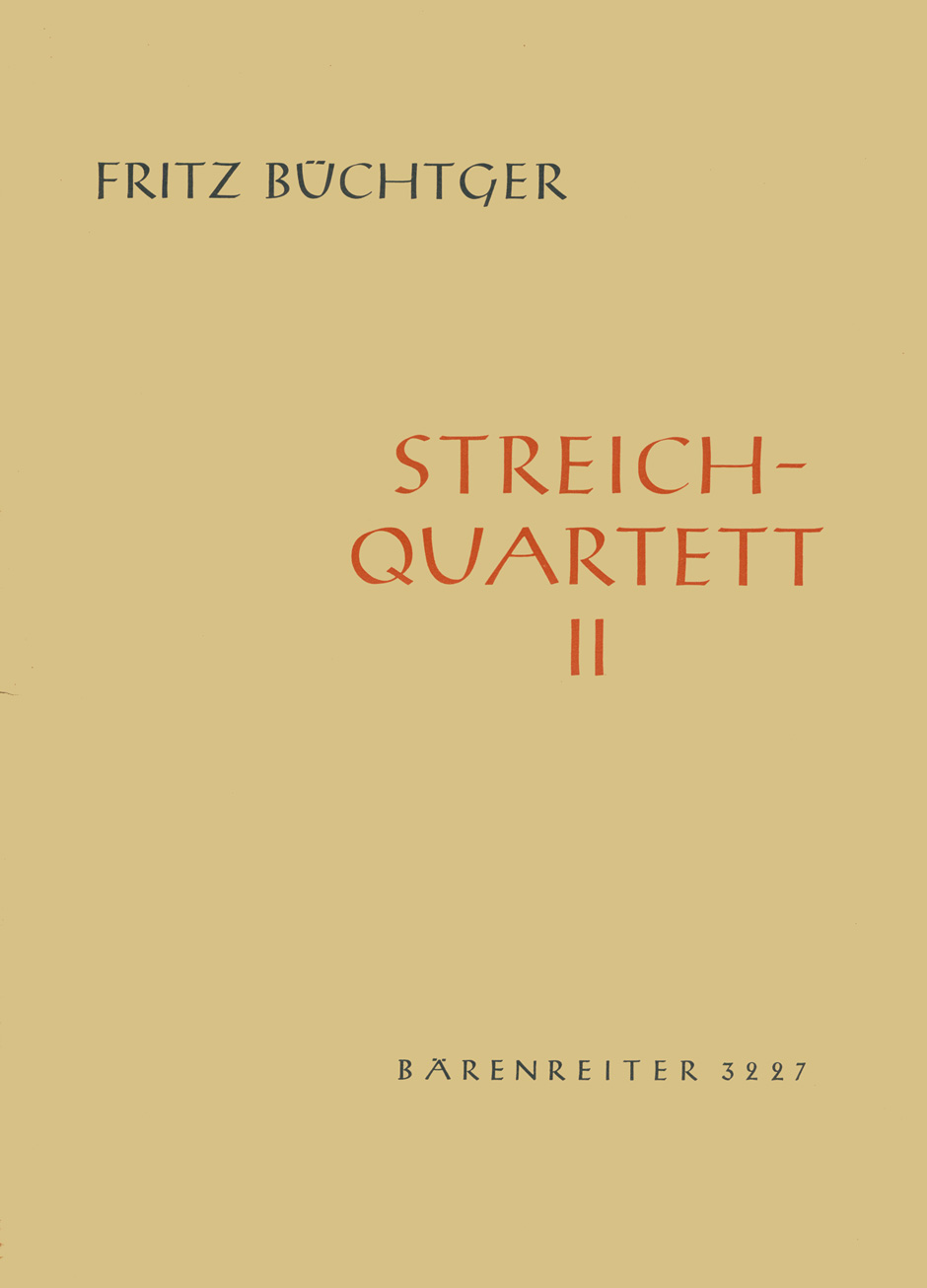 Vorderes Coverbild Streichquartett Nr. 2 (1958)