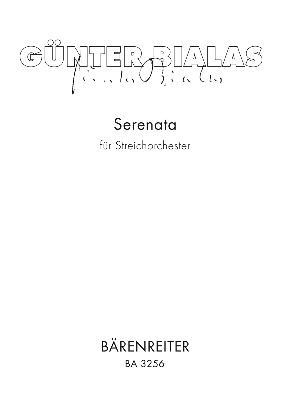 Vorderes Coverbild Serenata für Streichorchester (1956)