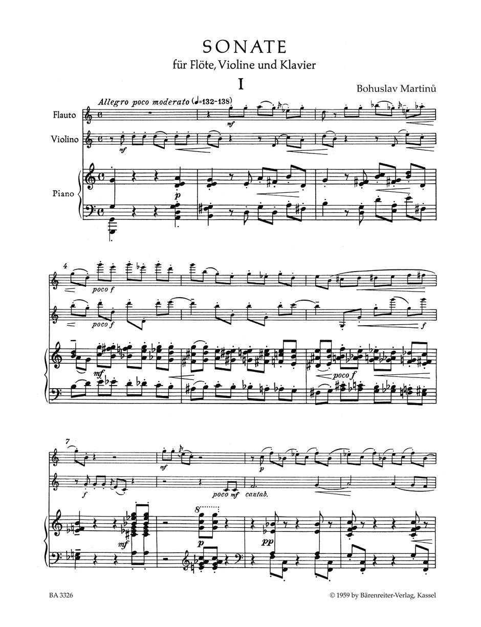 Anderes Coverbild Sonate für Flöte, Violine und Klavier