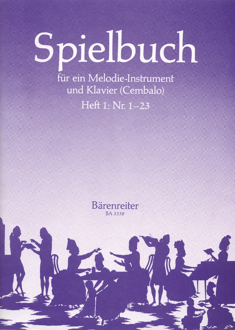 Vorderes Coverbild Spielbuch für ein Melodieinstrument und Klavier (Cembalo), Band 1