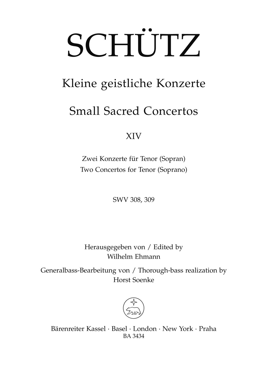 Vorderes Coverbild Kleine geistliche Konzerte, Heft 14
