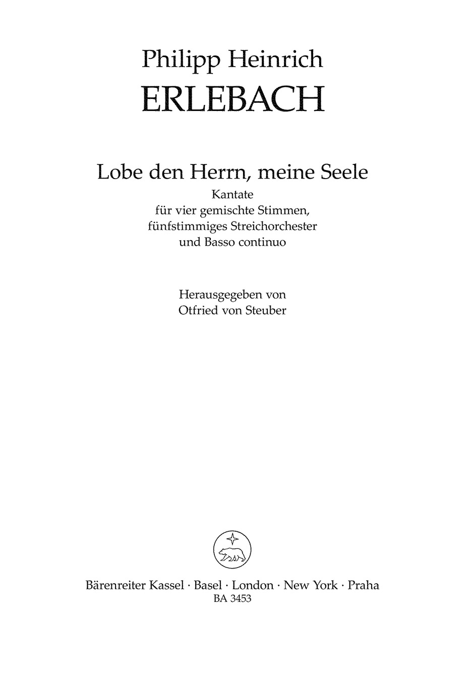 Vorderes Coverbild Lobe den Herrn, meine Seele
