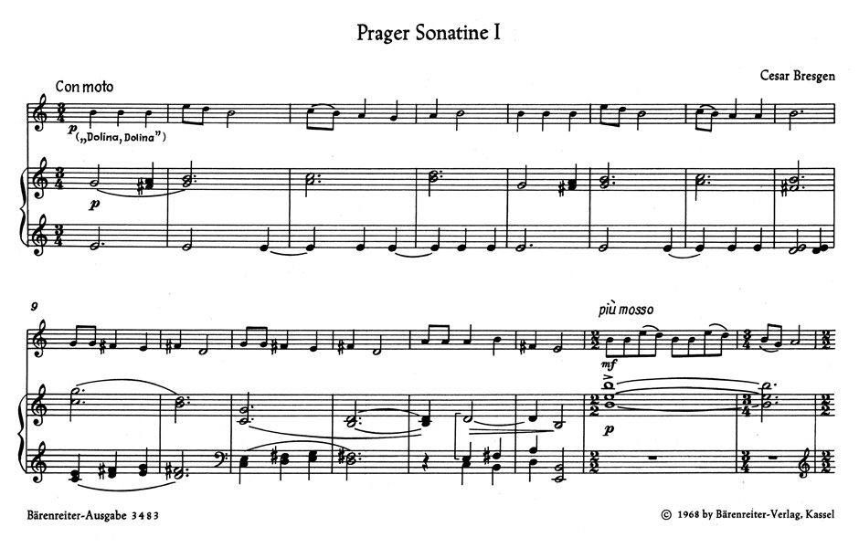 Anderes Coverbild Prager Sonatine Nr. 1 C-Dur (1968)