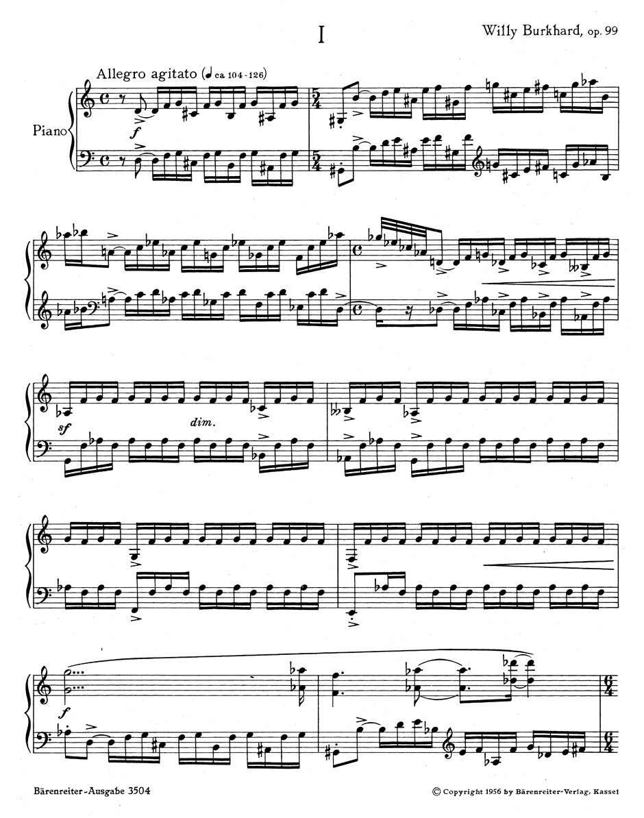 Vorderes Coverbild Six préludes op. 99 (1953/1955)