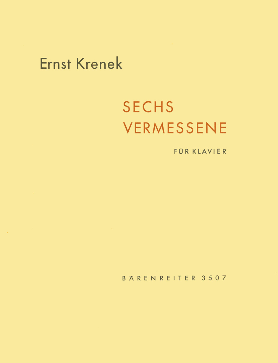 Vorderes Coverbild Sechs Vermessene für Klavier op. 168 (1958)