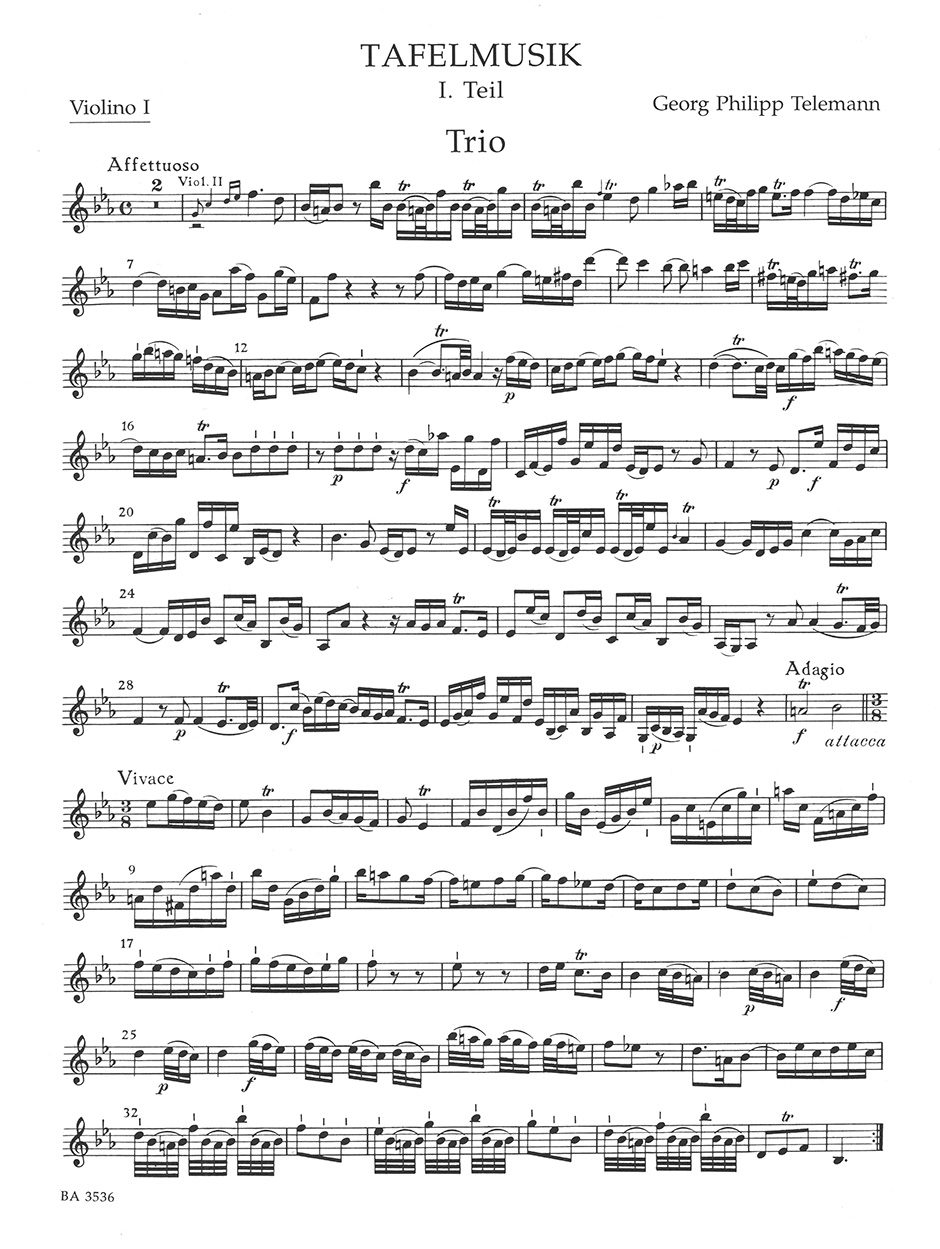 Anderes Coverbild Trio-Sonate Es-Dur TWV 42:Es1