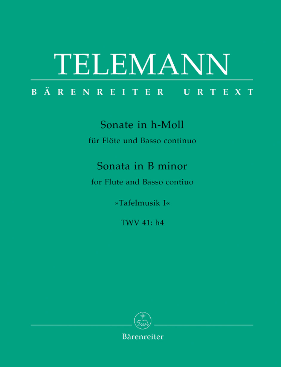 Vorderes Coverbild Sonate für Flöte und Basso continuo Nr. 1 h-Moll TWV 41:h4