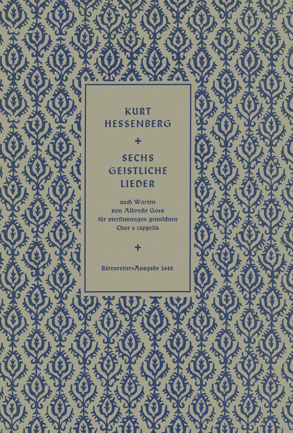 Vorderes Coverbild Sechs geistliche Lieder op. 55 (1951)