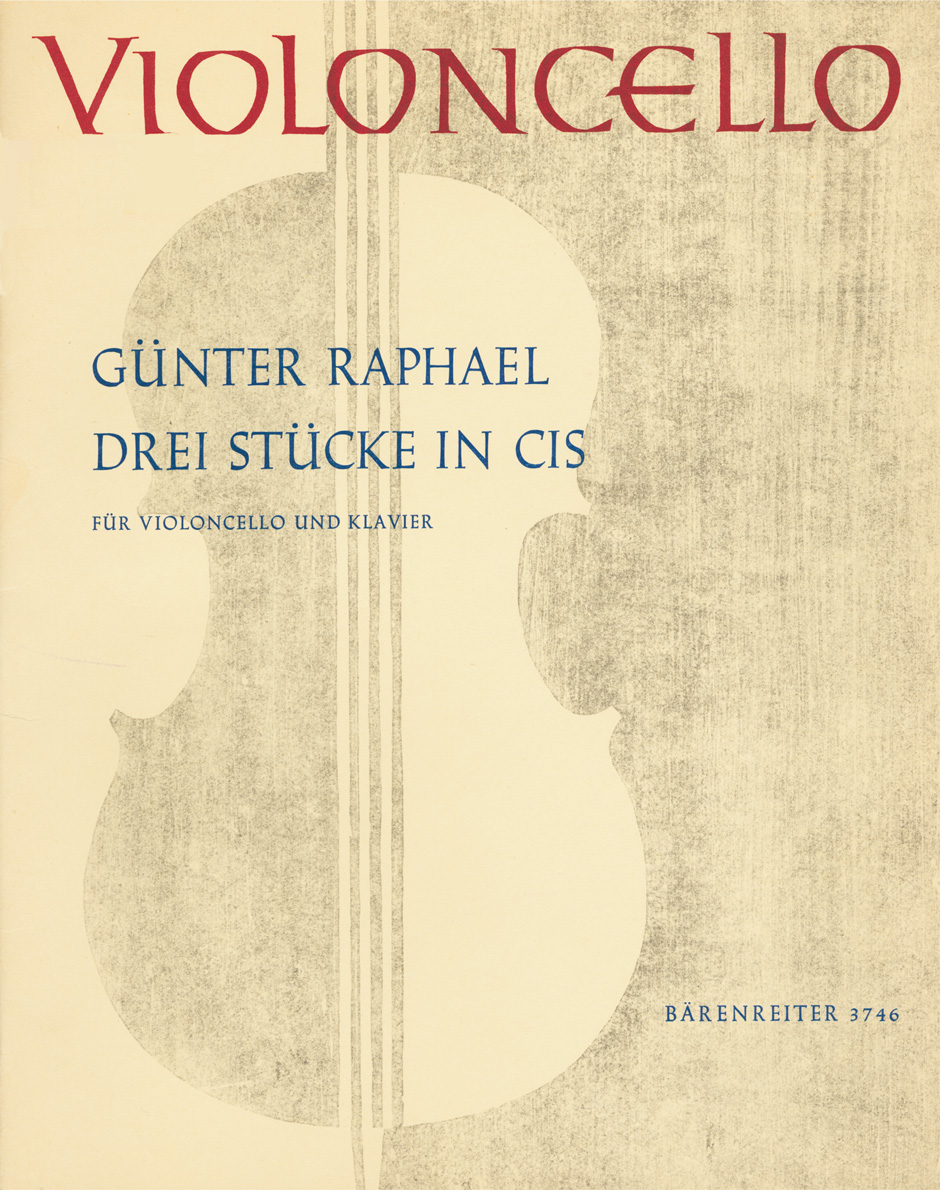 Vorderes Coverbild Drei Stücke für Violoncello und Klavier cis-Moll (1956)