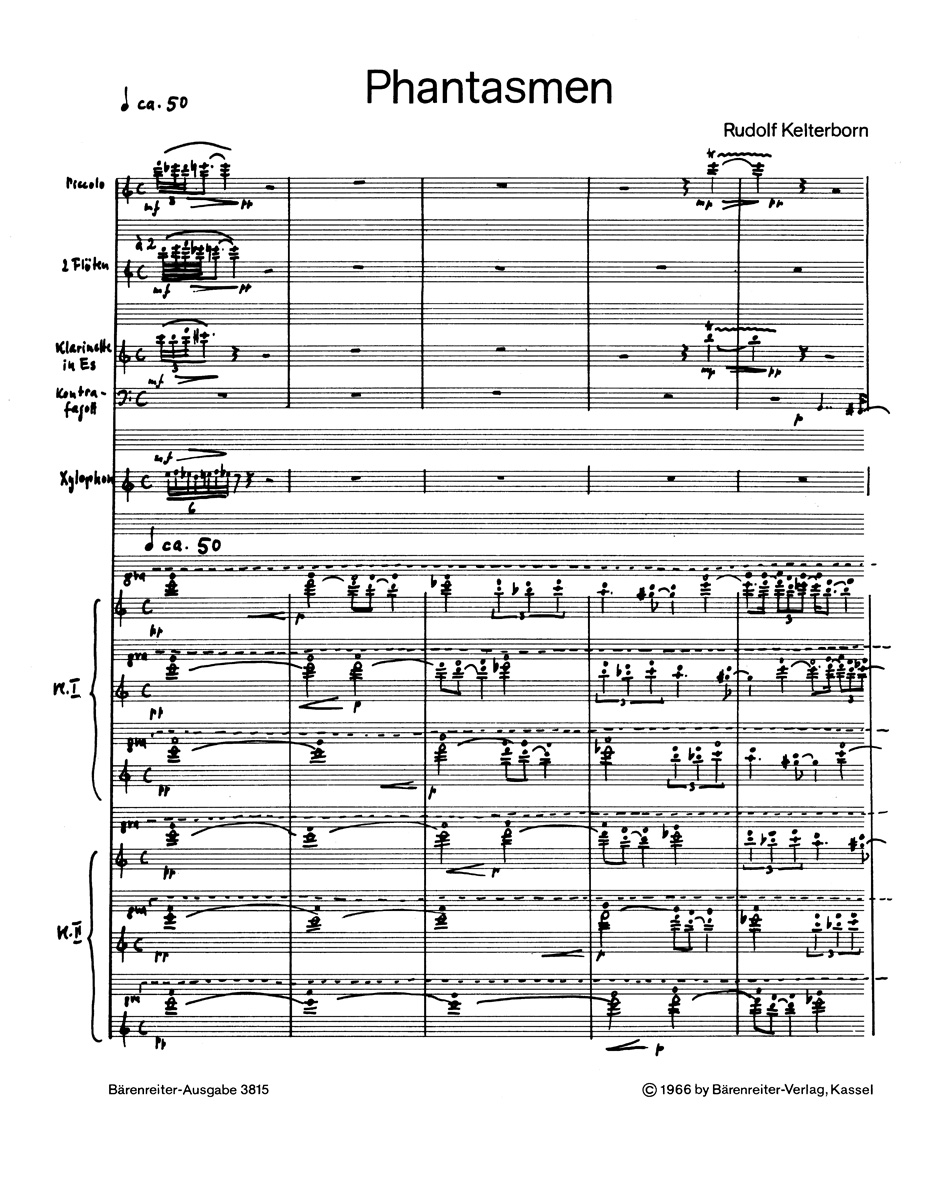 Anderes Coverbild Phantasmen für großes Orchester (1965/1966)