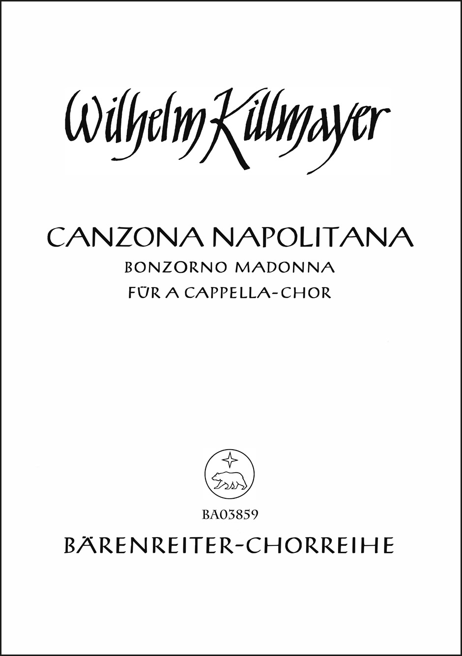 Vorderes Coverbild Canzona Napolitana