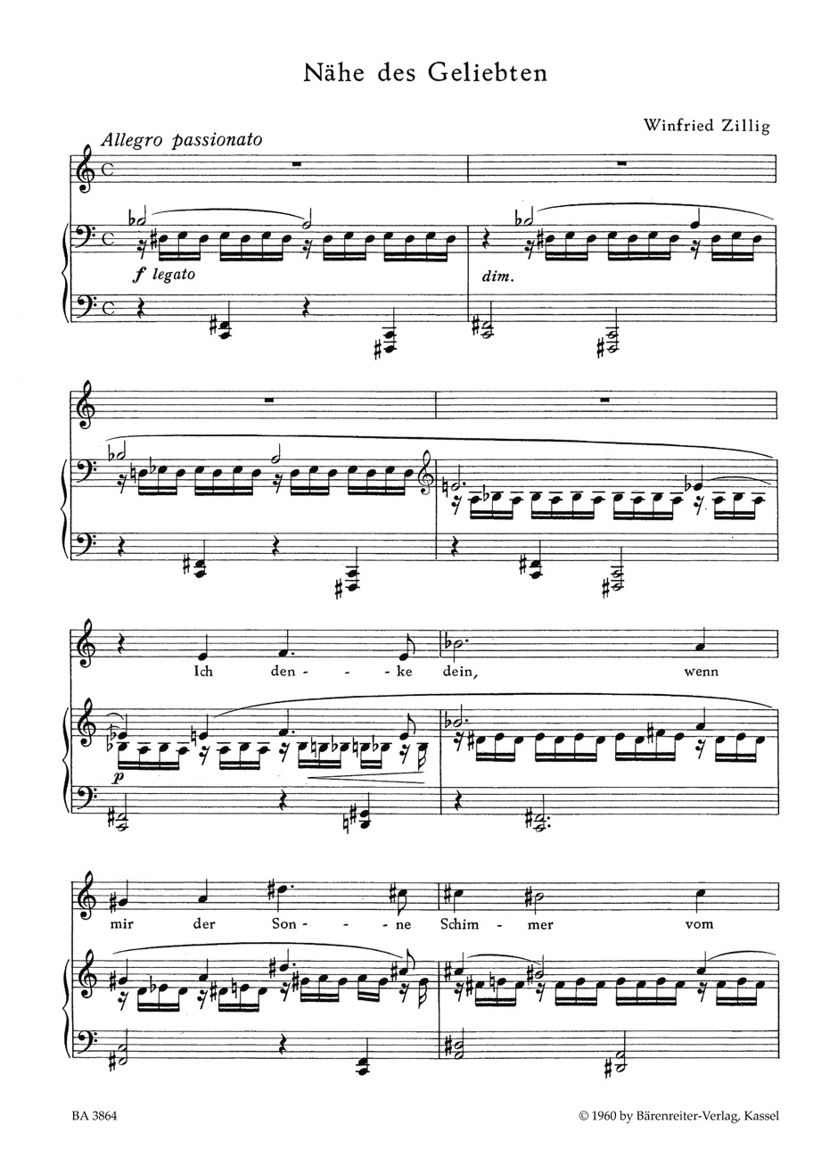 Anderes Coverbild Zehn Lieder für hohe Stimme und Klavier (1959)