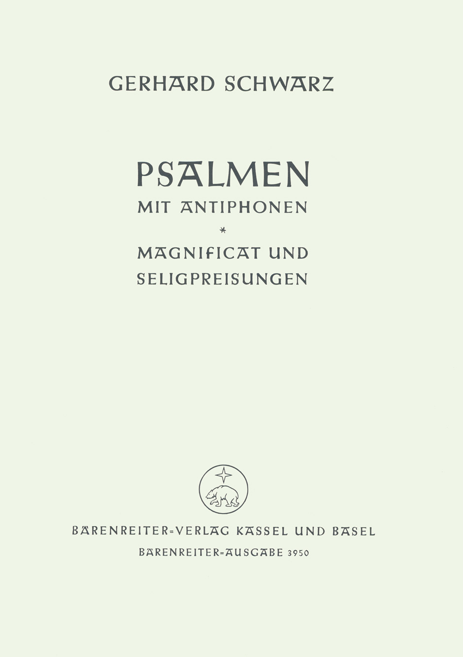 Vorderes Coverbild Psalmen und Antiphonen - Magnificat - Seligpreisungen