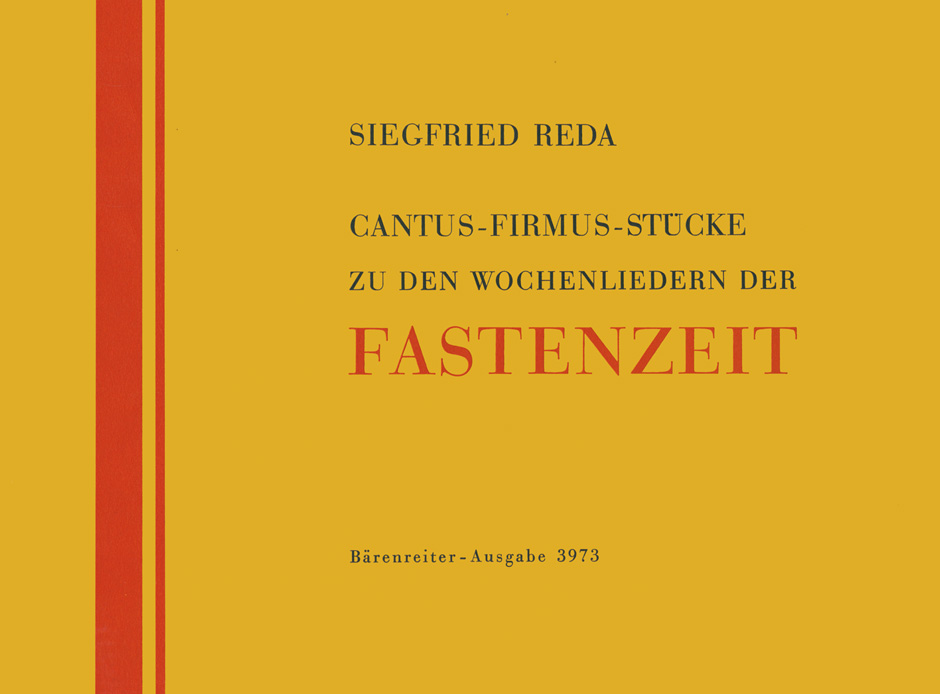 Vorderes Coverbild Cantus-firmus-Stücke zu den elf Wochenliedern der Fastenzeit für Orgel (1960)