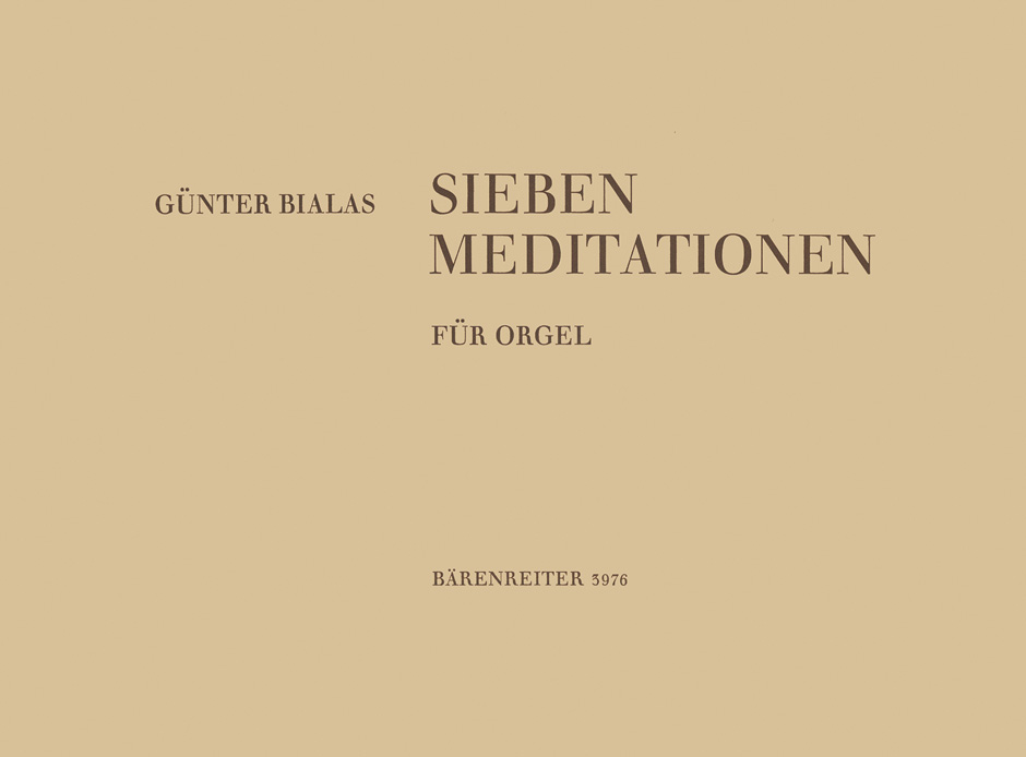 Vorderes Coverbild Sieben Meditationen zu den Schöpfungstagen (1961)
