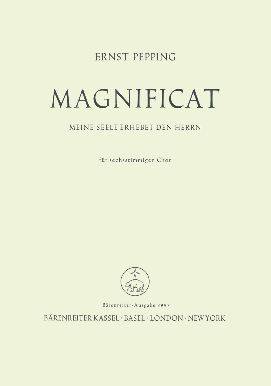 Vorderes Coverbild Magnificat