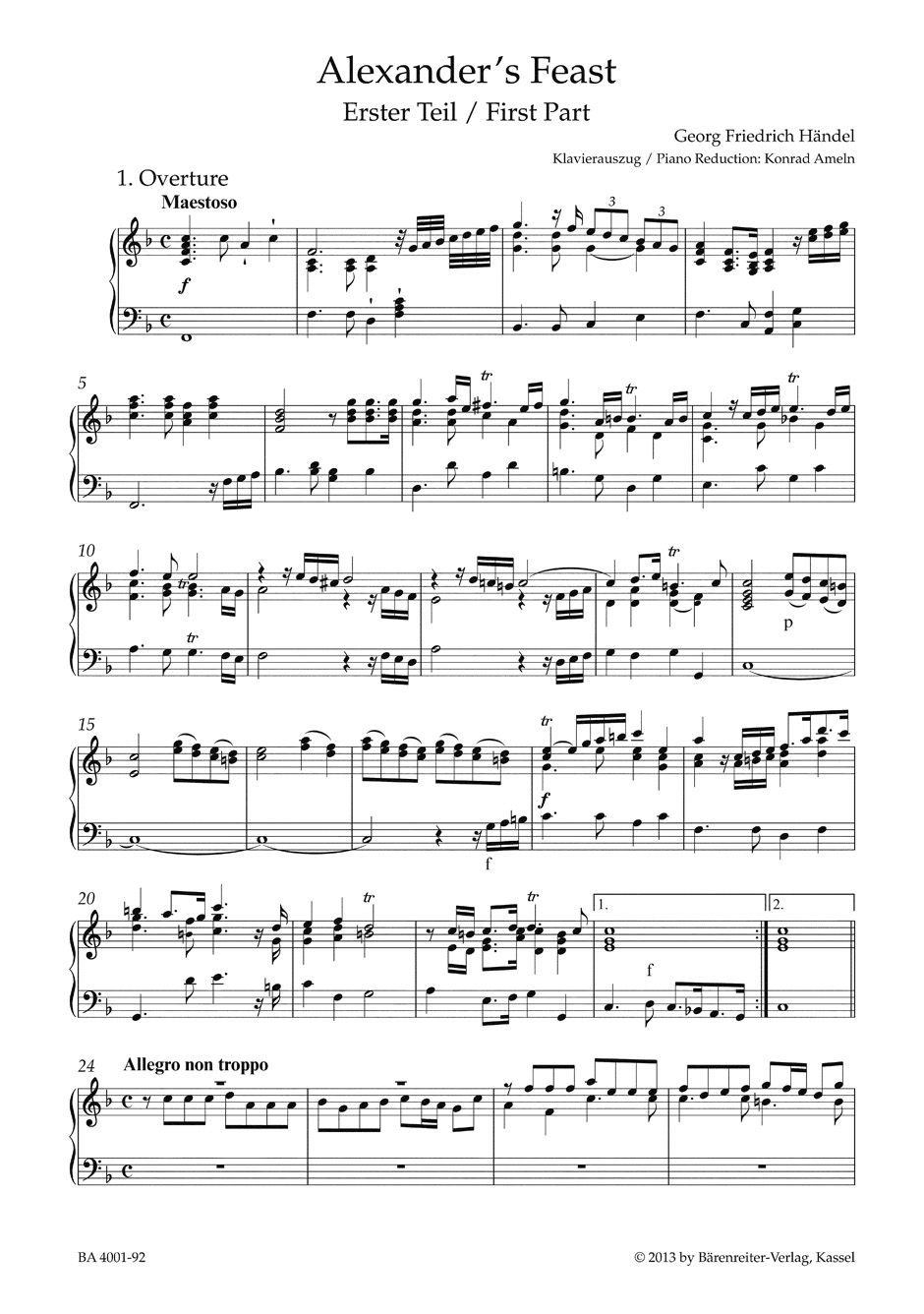 Anderes Coverbild Alexander's Feast or The Power of Musick HWV 75