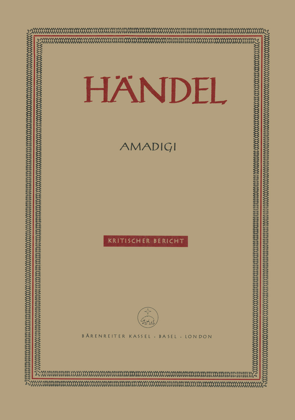Vorderes Coverbild Amadigi HWV 11