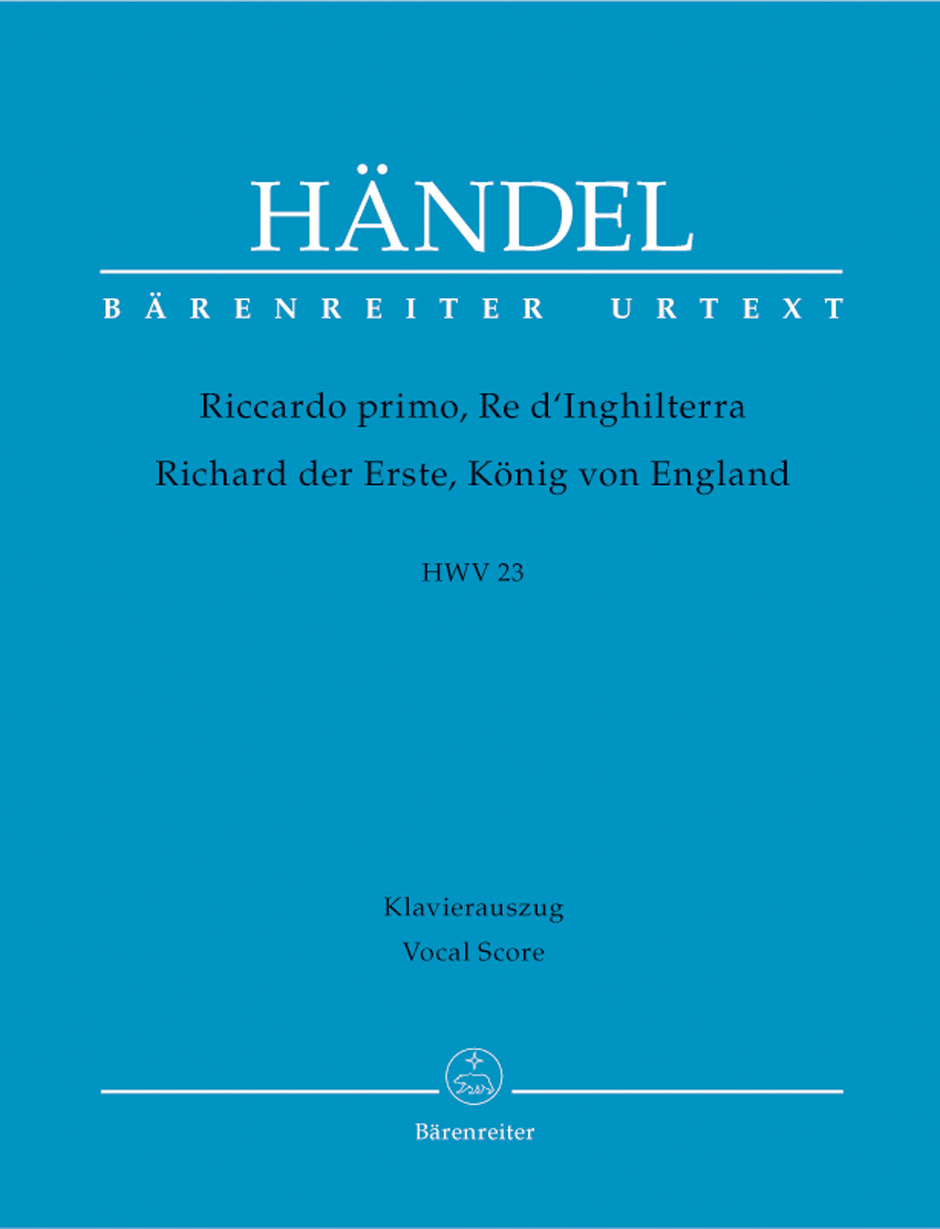 Vorderes Coverbild Riccardo primo, Re d'Inghilterra / Richard der Erste, König von England HWV 23