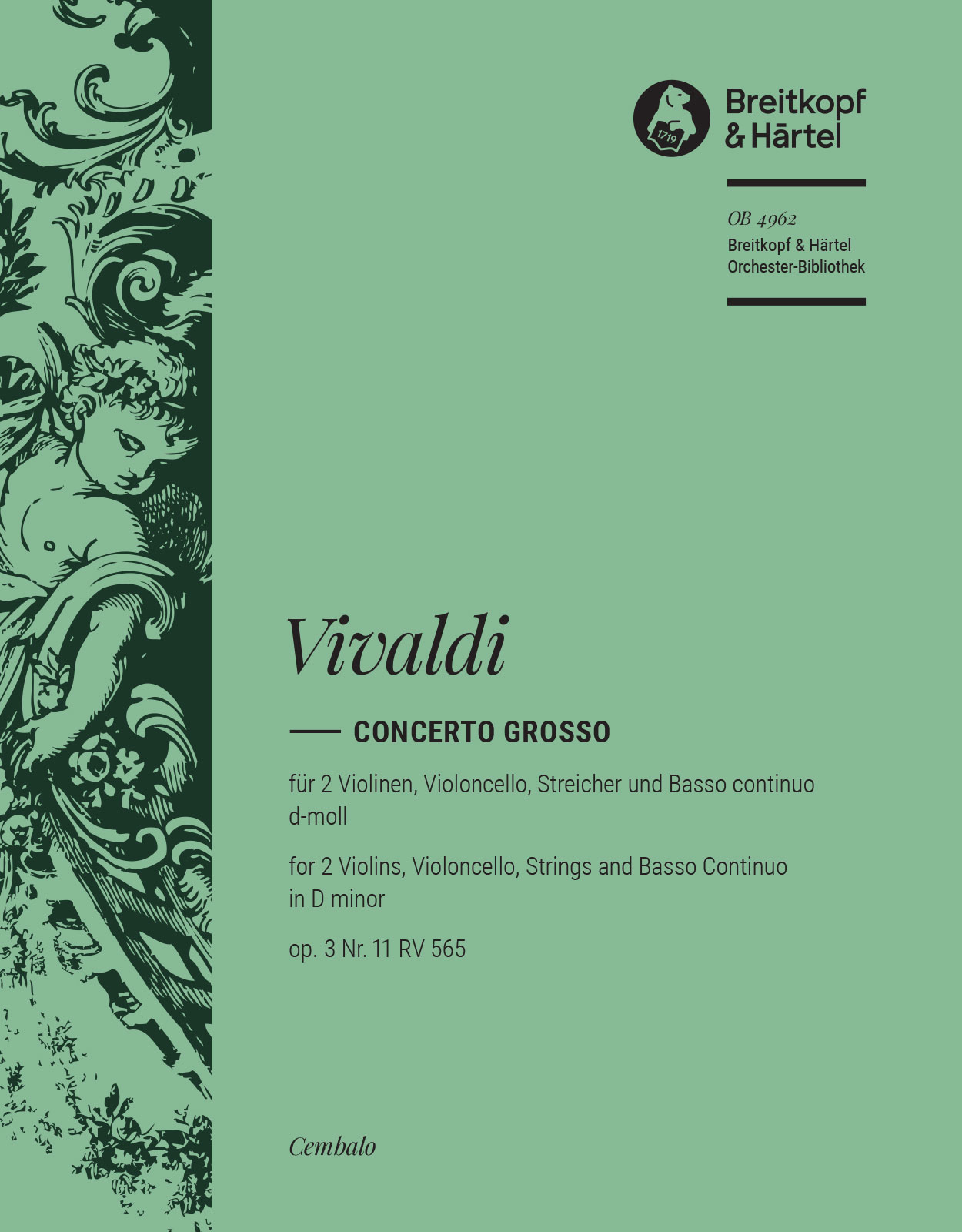 Vorderes Coverbild Concerto (Concerto grosso) Nr. 11 d-Moll op. 3 RV 565