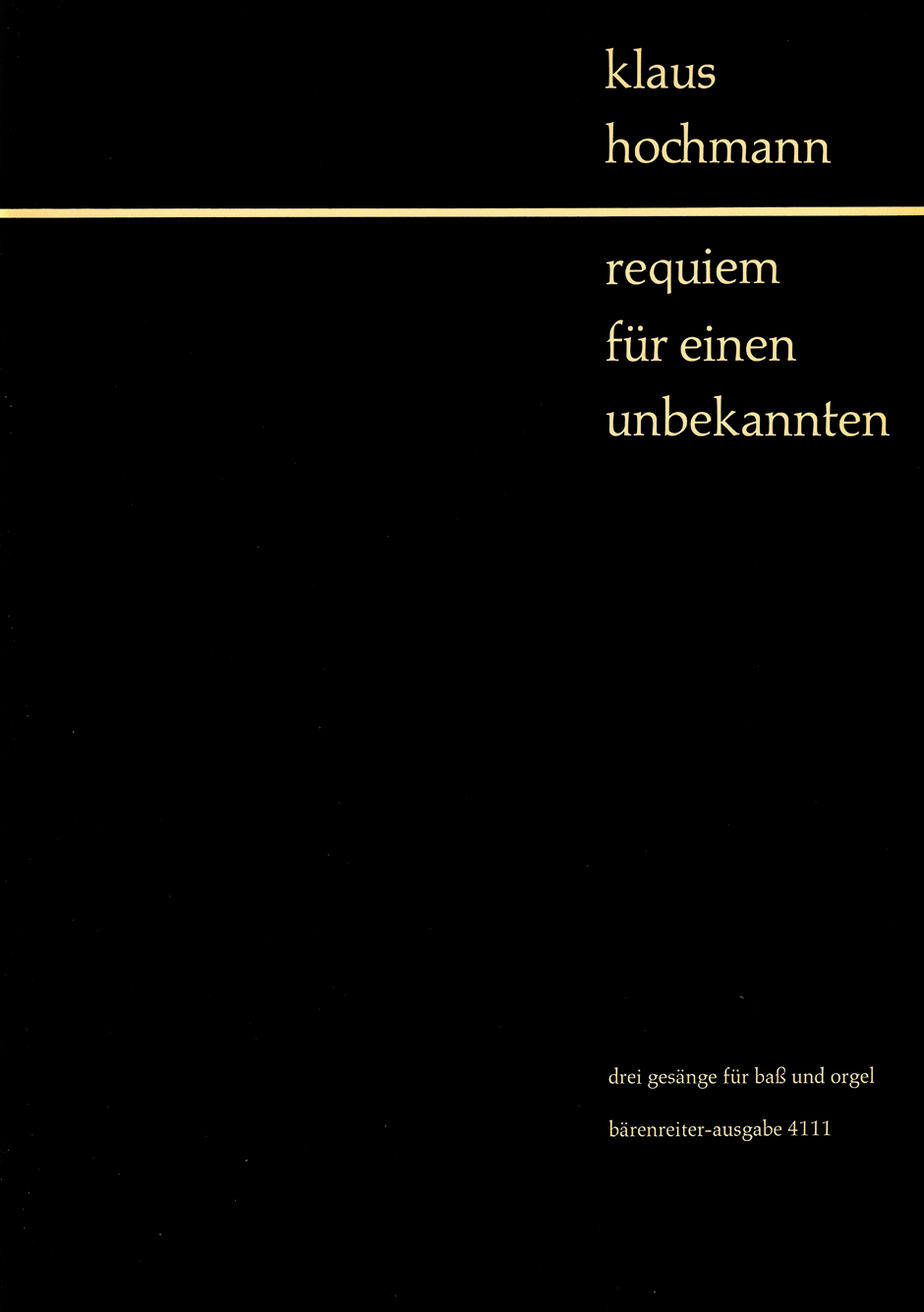 Vorderes Coverbild Requiem für einen Unbekannten