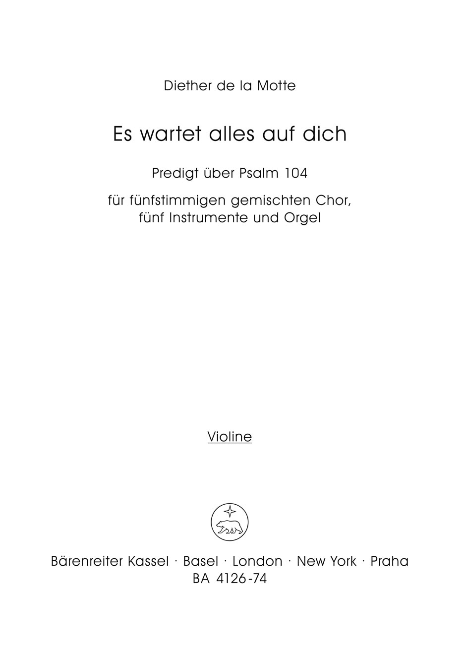 Vorderes Coverbild Es wartet alles auf dich (1968)