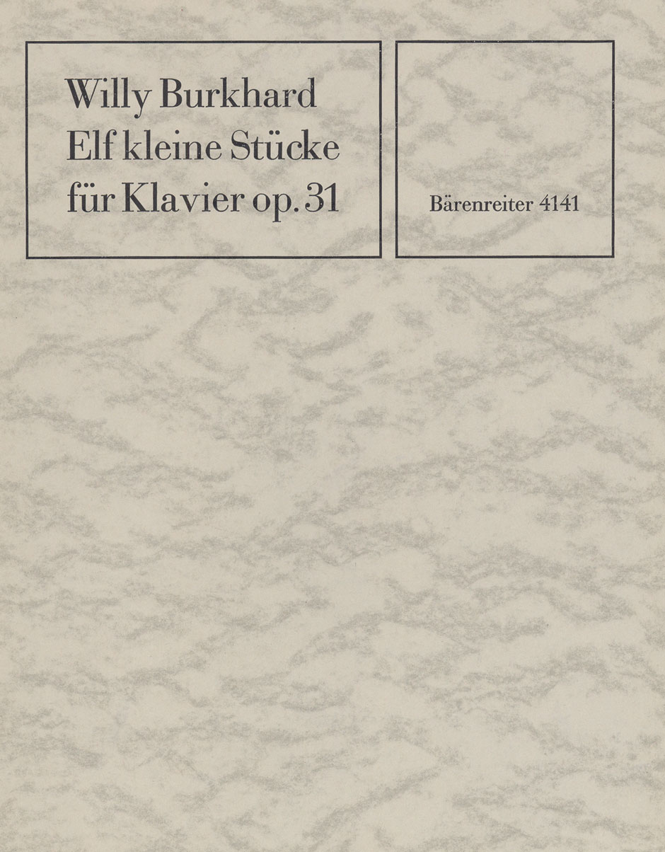 Vorderes Coverbild Elf kleine Stücke für Klavier op. 31 (1931)