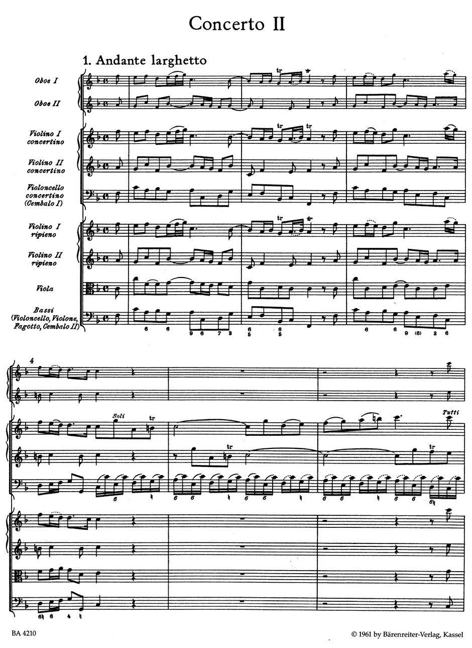 Anderes Coverbild Concerto grosso F-Dur op. 6/2 HWV 320