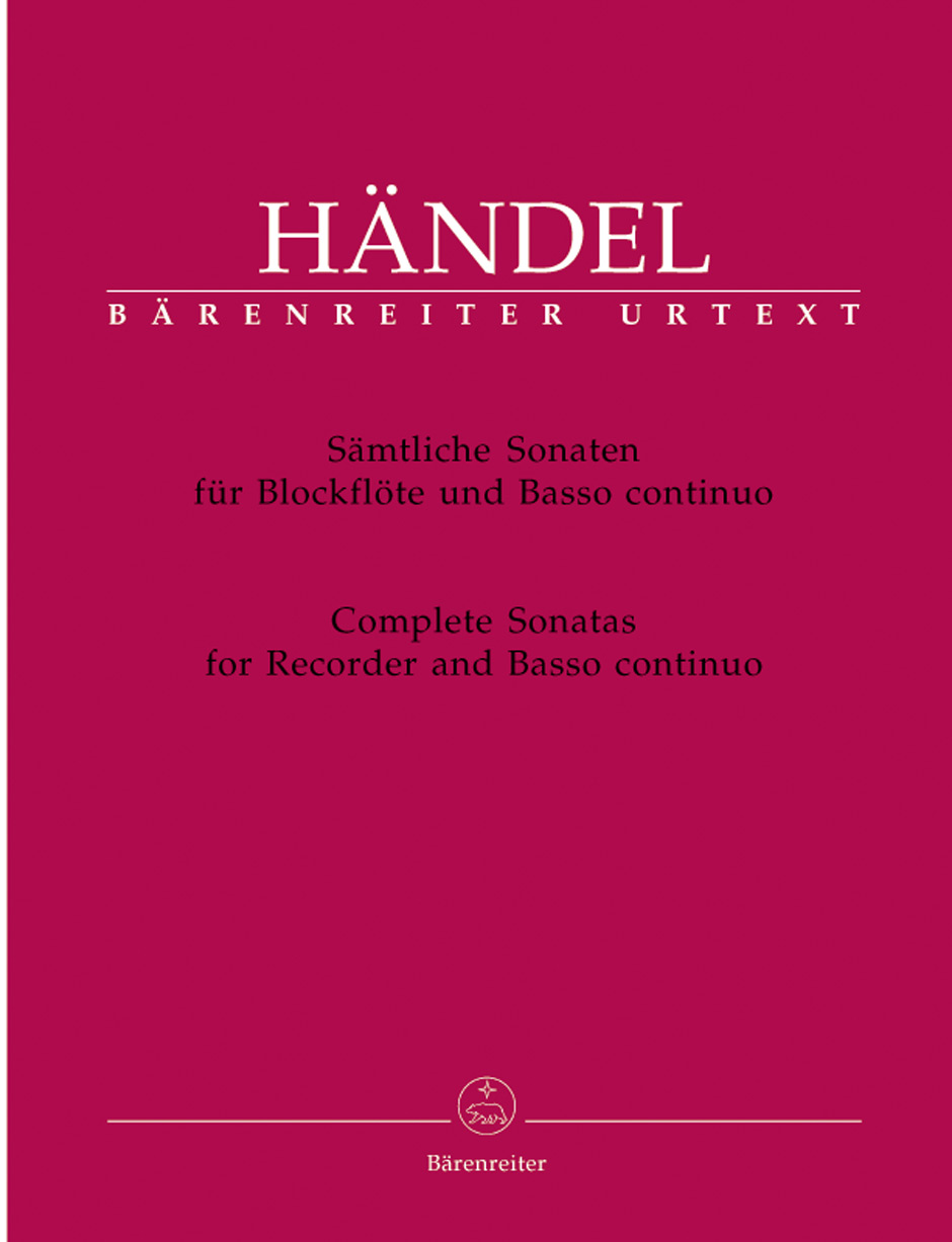 Vorderes Coverbild Sämtliche Sonaten für Blockflöte und Basso continuo