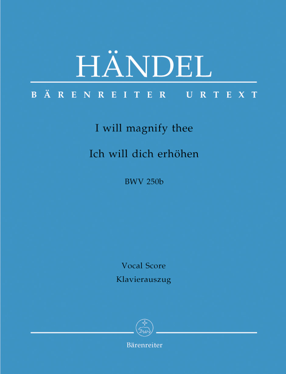 Vorderes Coverbild I will magnify thee / Ich will dich erhöhen HWV 250b