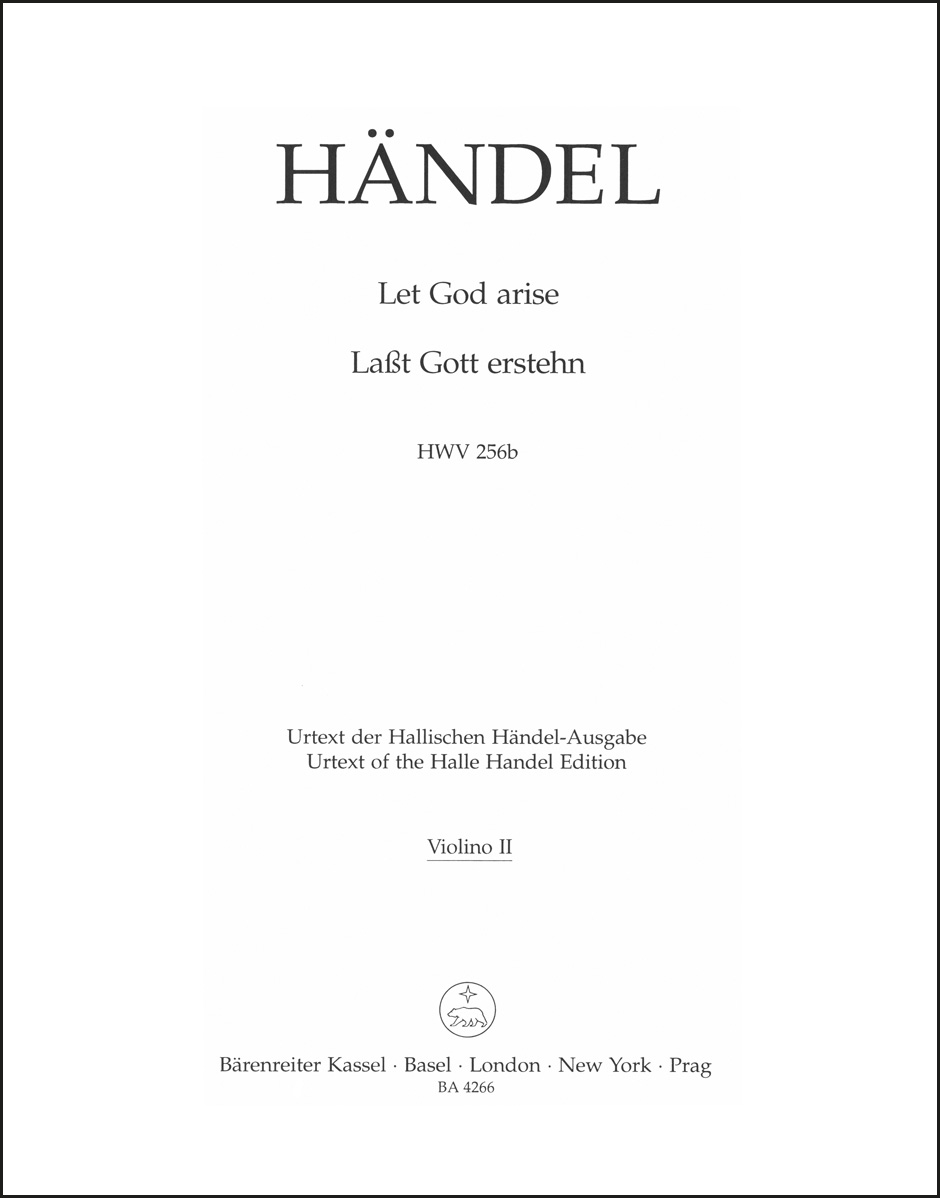 Vorderes Coverbild Let God arise / Lasst Gott erstehen HWV 256b