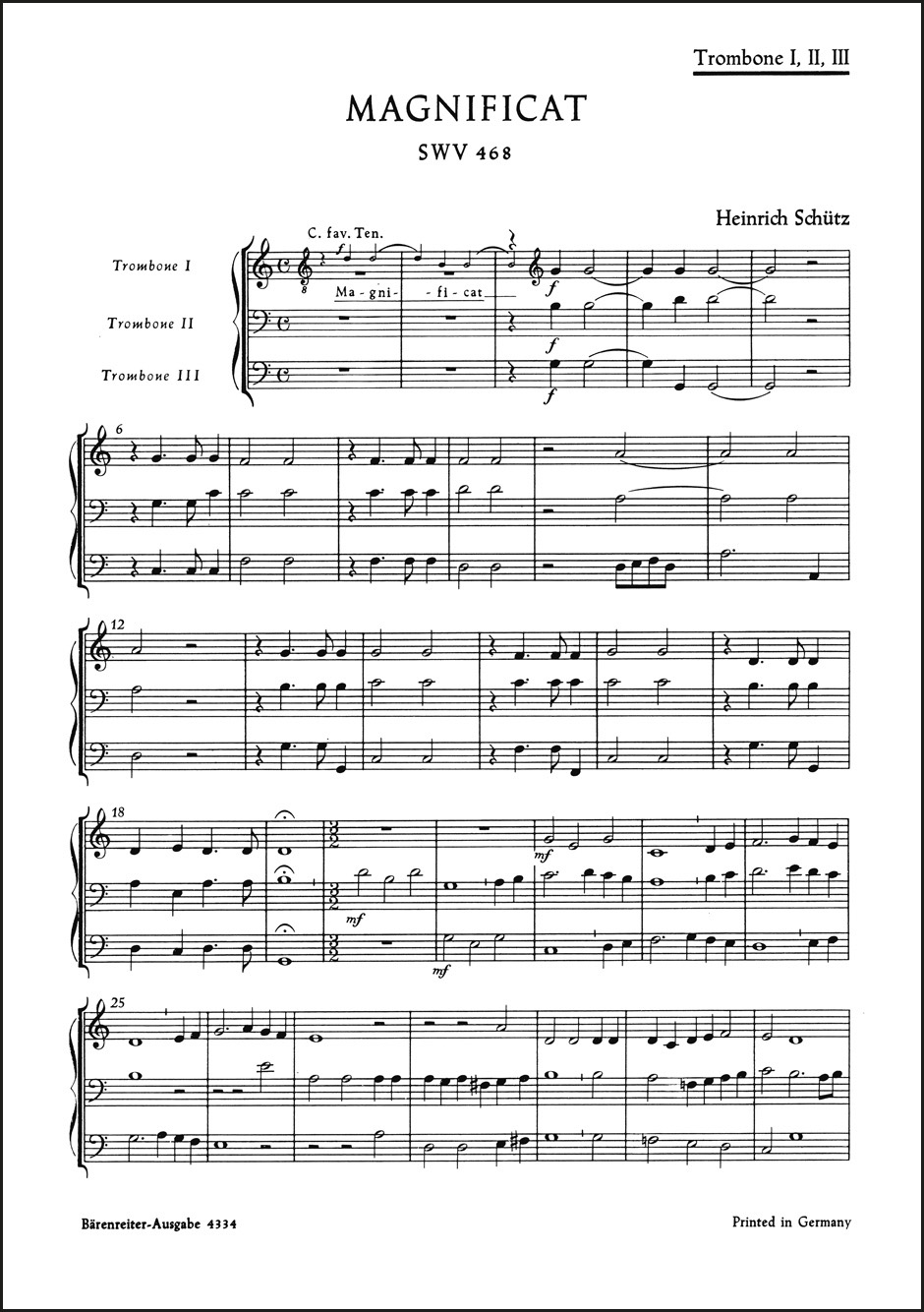 Vorderes Coverbild Magnificat SWV 468