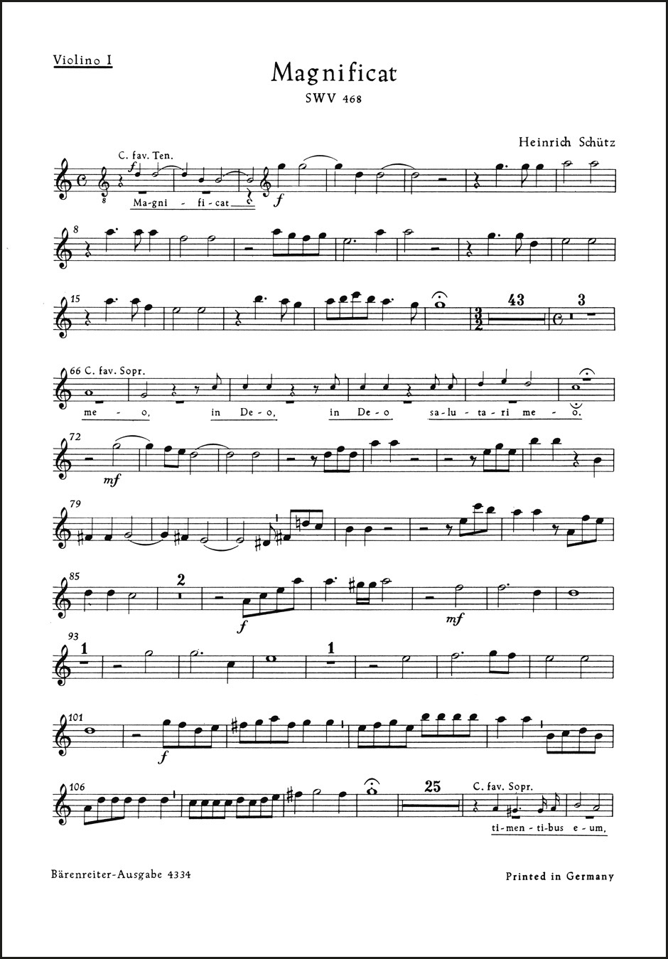 Vorderes Coverbild Magnificat SWV 468