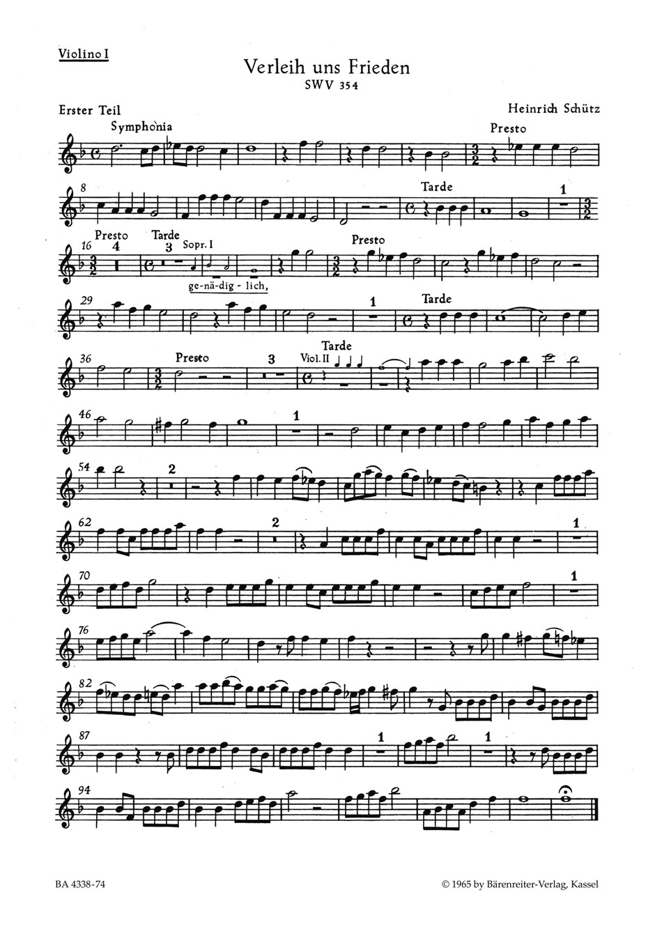 Vorderes Coverbild Verleih uns Frieden gnädiglich - Gib unsern Fürsten Nr. 14 und 15 SWV 354, 355