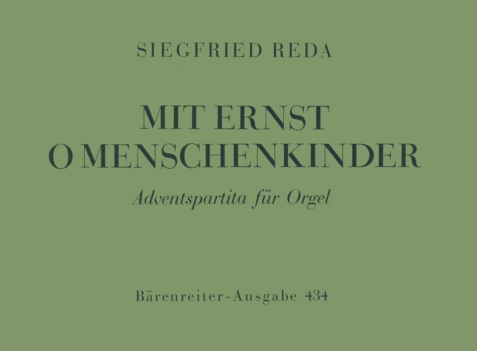 Vorderes Coverbild Adventspartita "Mit Ernst, o Menschenkinder" (1952)