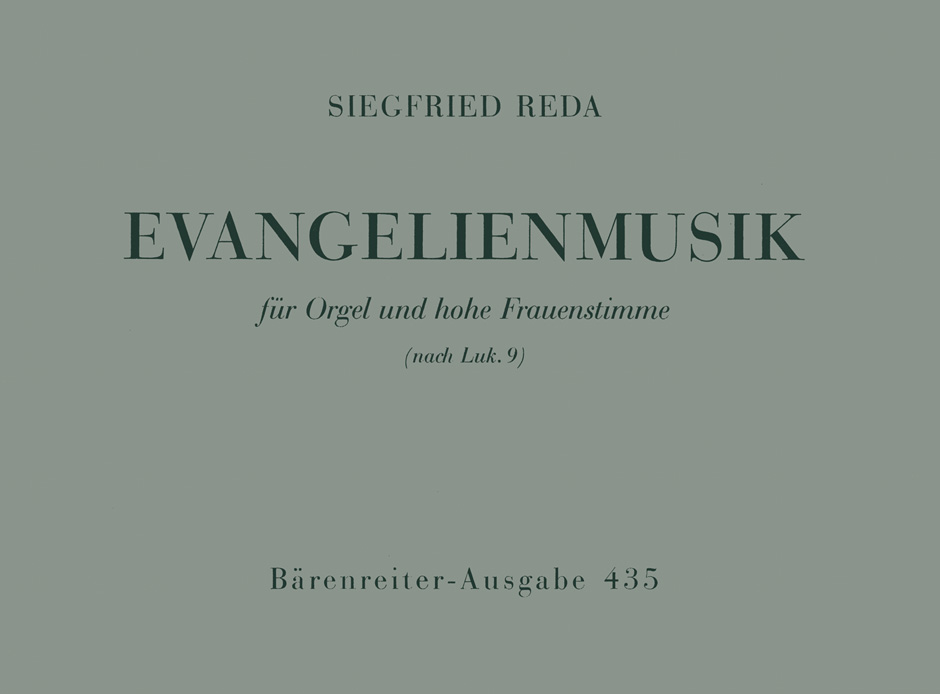 Vorderes Coverbild Evangelienmusik nach Lukas 9 (1952)