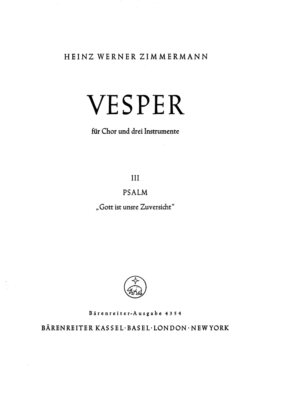 Vorderes Coverbild Gott ist unsre Zuversicht