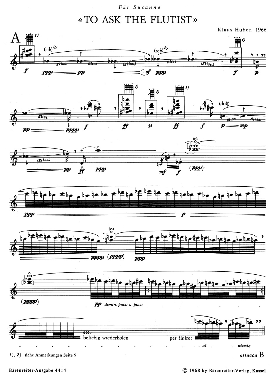 Anderes Coverbild To ask the flutist