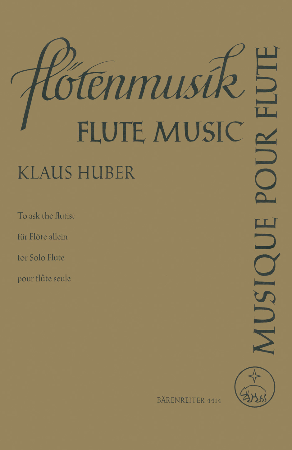 Vorderes Coverbild To ask the flutist