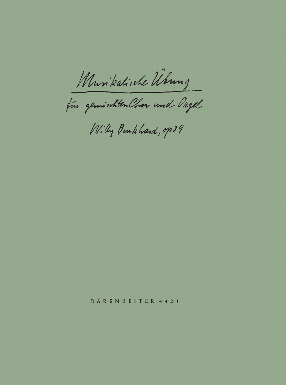 Vorderes Coverbild Musikalische Übung über den 12. Psalm "Ach Gott vom Himmel sieh darein" op. 39 (1934)