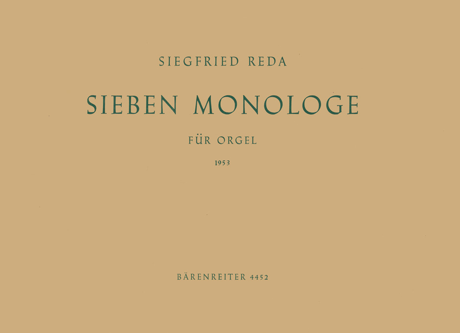 Vorderes Coverbild Sieben Monologe (1953)